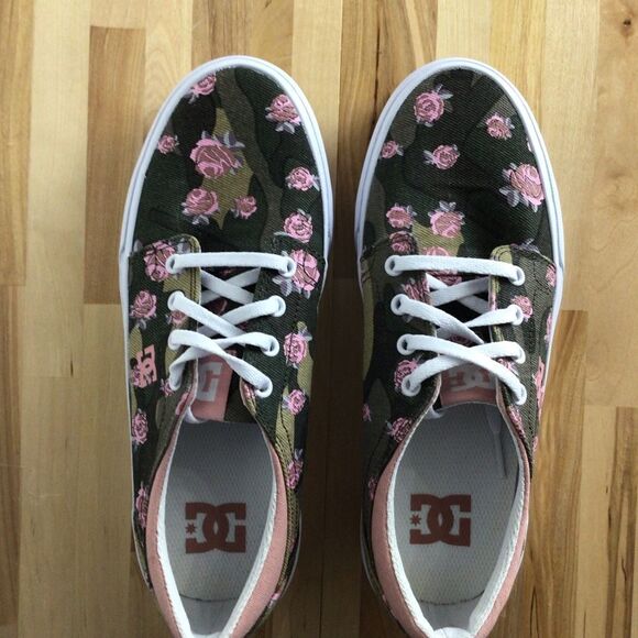 Dc TRASE TX SE sneakers liberty floral prints casual skater shoes size 6 - Picture 9 of 13